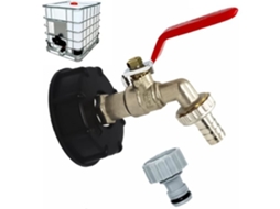 Torneira Tanque 1000L S60X6 Conexão IBC Torneira com conexão de mangueira de 1/2 S/MARCA