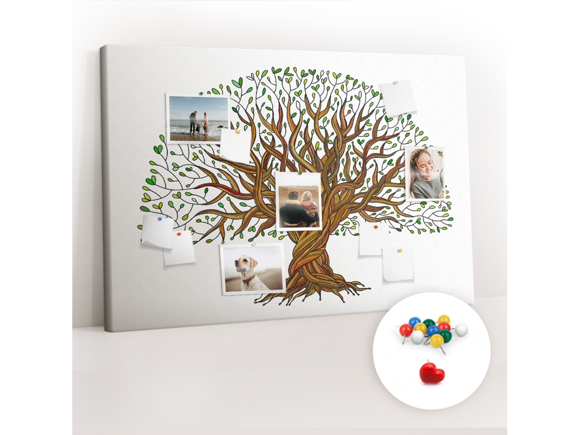 Painel De Cortiça Para Parede Raízes De Árvore Para O Escritório Espelharte (120x80 Cm)