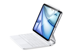 Teclado Bluetooth Para Tablet Lurelia, Compatível Com I Pad 10 (2022, Branco, Teclado Bluetooth, Fixação Magnética