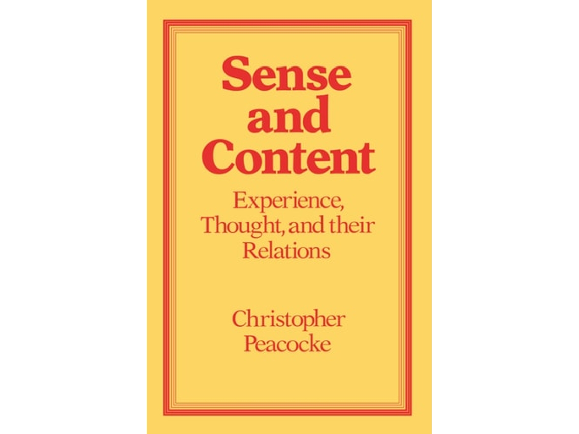 Livro Sense and Content de Christopher Peacocke (Inglês)