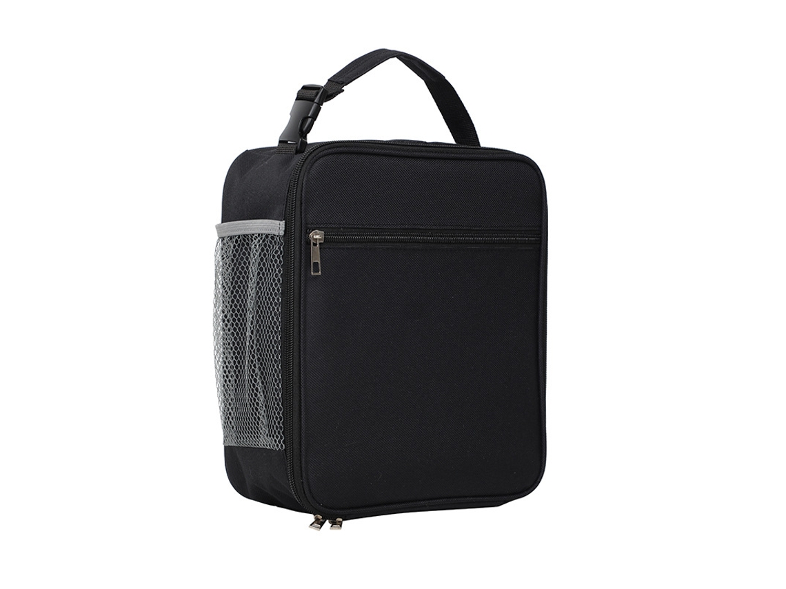 Bolsa Térmica Portátil para o Almoço, em Lona Isolante, para Manter os Alimentos Quentes Ou Frios. MDUG (pacote com 3 Unidades, Preto)
