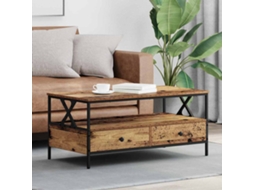 Vidaxl Mesa De Centro Madeira Antiga 100 X 51 X 45 Cm