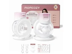 Momcozy S12 Pro Quick Saqueças Elétricas Mãos Livres Sem Fio,ecrã Inteligente, Extrator De Leite Portátil (paquete De 2, Rosa)