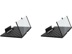 Projetor 3d Hd para Celular com Tela Ampliada em 2x 20 Polegadas SFUSHOS