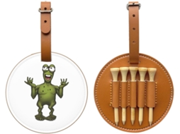 Bolsa para Tees de Golfe Naughty Frog, Preta, Fácil de Transportar | S/MARCA
