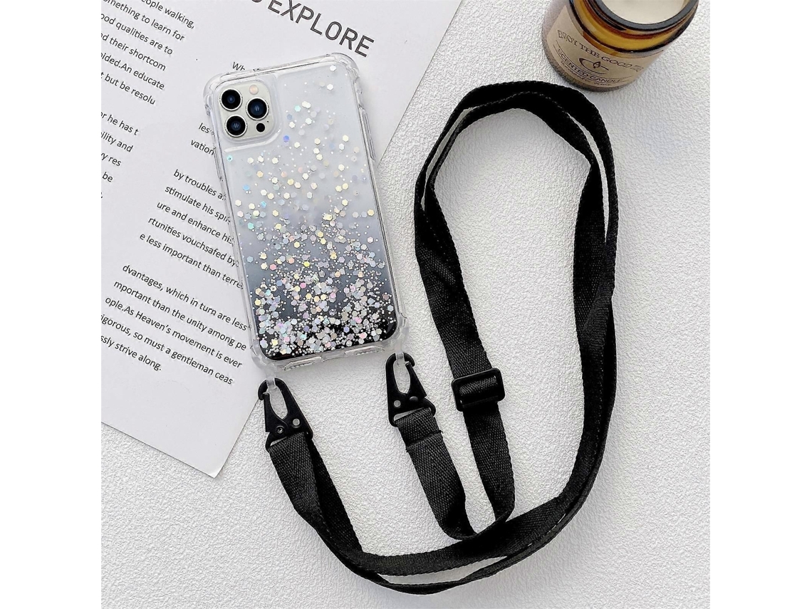 Lurelia Capa Com Cordão Iphone 14 Pro Max Tpu Pc Brilho