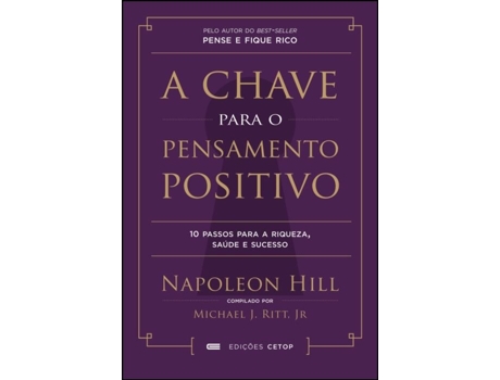 Livro A Chave para o Pensamento Positivo de Hill Napoleon (Português)