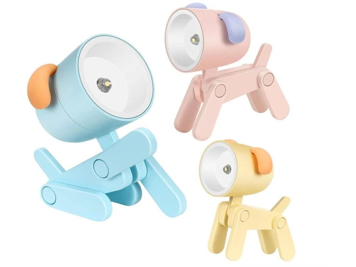Lâmpada De Mesa Led Portátil Ajustável Luz Noturna Proteção Para Os Olhos Casa Escritório Faculdade Dormitório Presente Decorativo Azul Yizhood