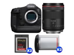 Eos R1 + Rf 20mm F/1.4 L Vcm + 2 Sandisk 128gb Extreme Pro Cfexpress Type B + 2 Canon Lp e19 + Ebook “20 Dicas para Fotos Que Impressionam” CANON