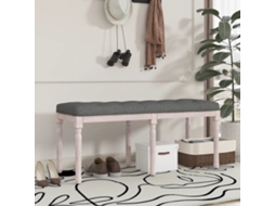 Vidaxl Banco 110x40x49 Cm Tecido Cinzento-escuro