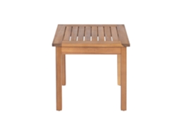 Mesa lateral em acácia natural marrom, 48x48x46cm ALEXANDRA HOUSE LIVING