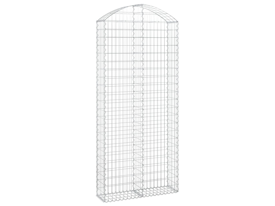 Gabion Basket, Gabion Baskets Vidaxl Prateado Ferro (100 X 30 X 220/240 Cm)
