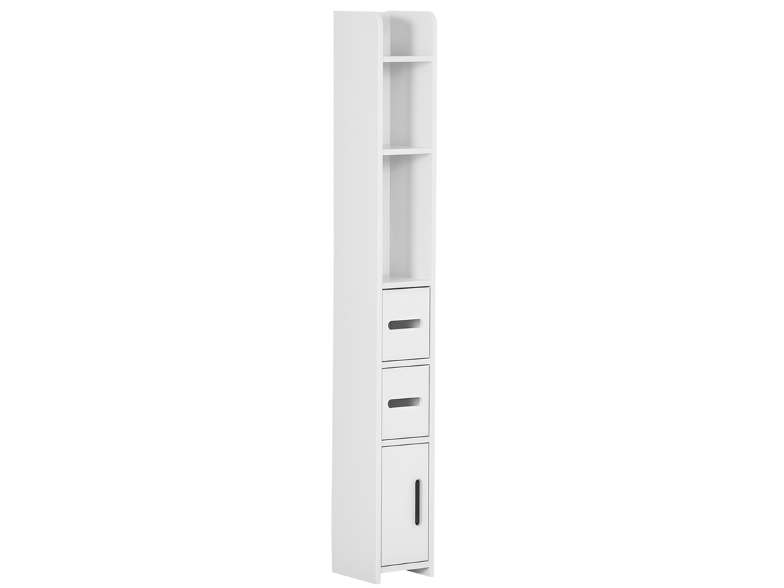 Coluna de banheiro com portas e prateleiras, 15x17x120cm, BTFORUS