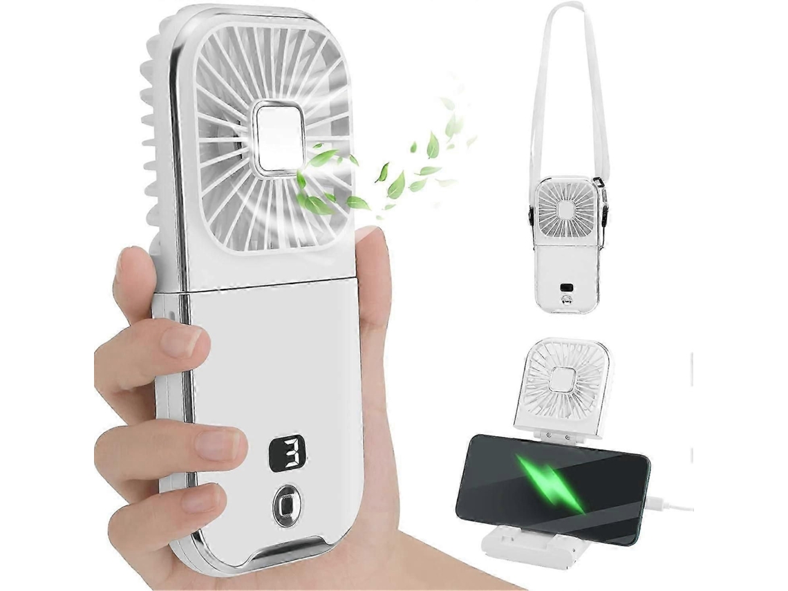 Ventilador Portátil, Mini De Mão, Bolso, Usb Silencioso Recarregável 180°