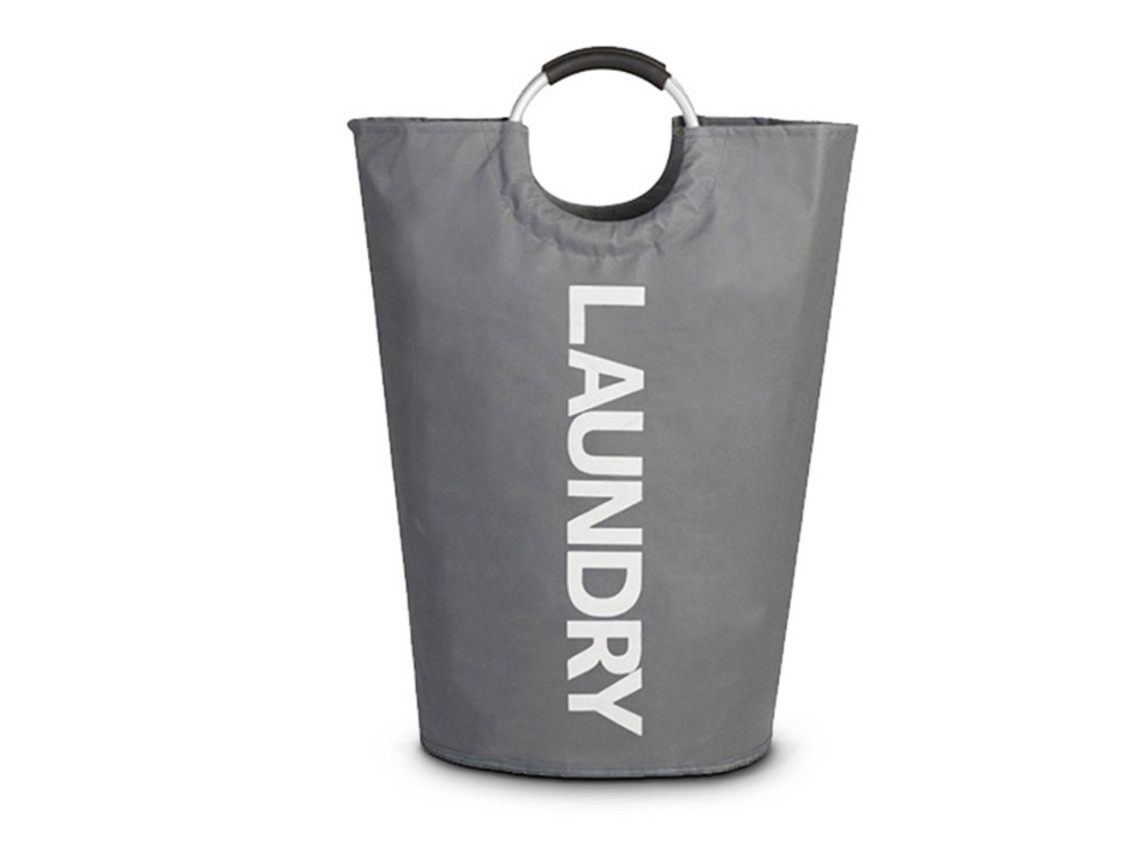 Lurelia Cesto Para Roupa Dobrável Alças Portátil 90l 38 X 79 Cm Tecido Oxford Azul Marinho Quarto Banho
