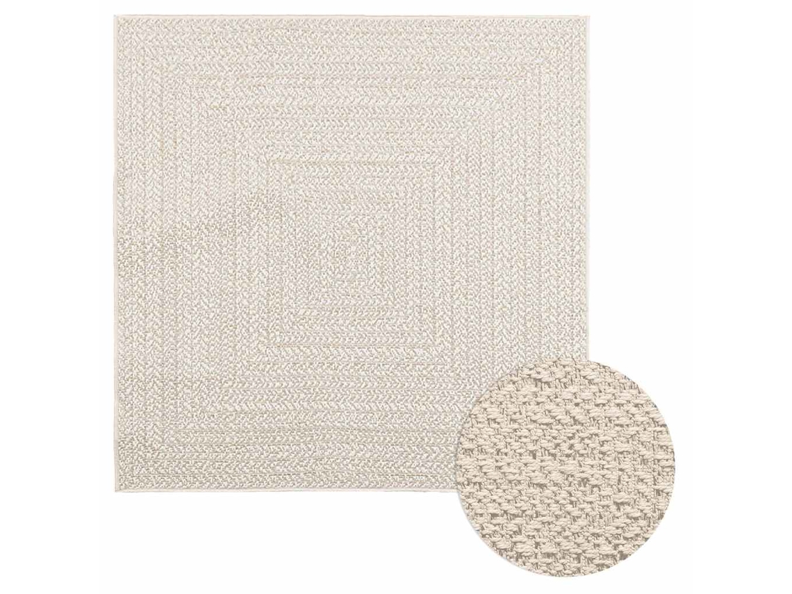 Rug, Rugs Vidaxl Creme Polipropileno (120 X 120 Cm)