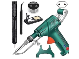 Yuru kit 3 em 1 de Soldagem, Corte e Remoção de Ferrugem Aquecimento Rápido, Ergonômico, Ideal para Iniciantes e Diy Plugue Eu Verde