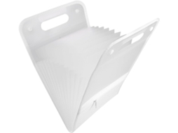 Pasta organizadora expansível com várias bolsas, organizador de documentos de grande capacidade para mesa, bolsa