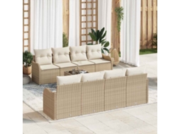 Vidaxl Conjunto De Sofá De Jardim 9 Unid. 8-número De Lugares