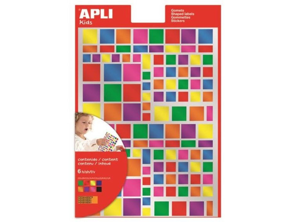 Gommetes Quadradas 756 Pastilhas Metalizadas Apli Agipa