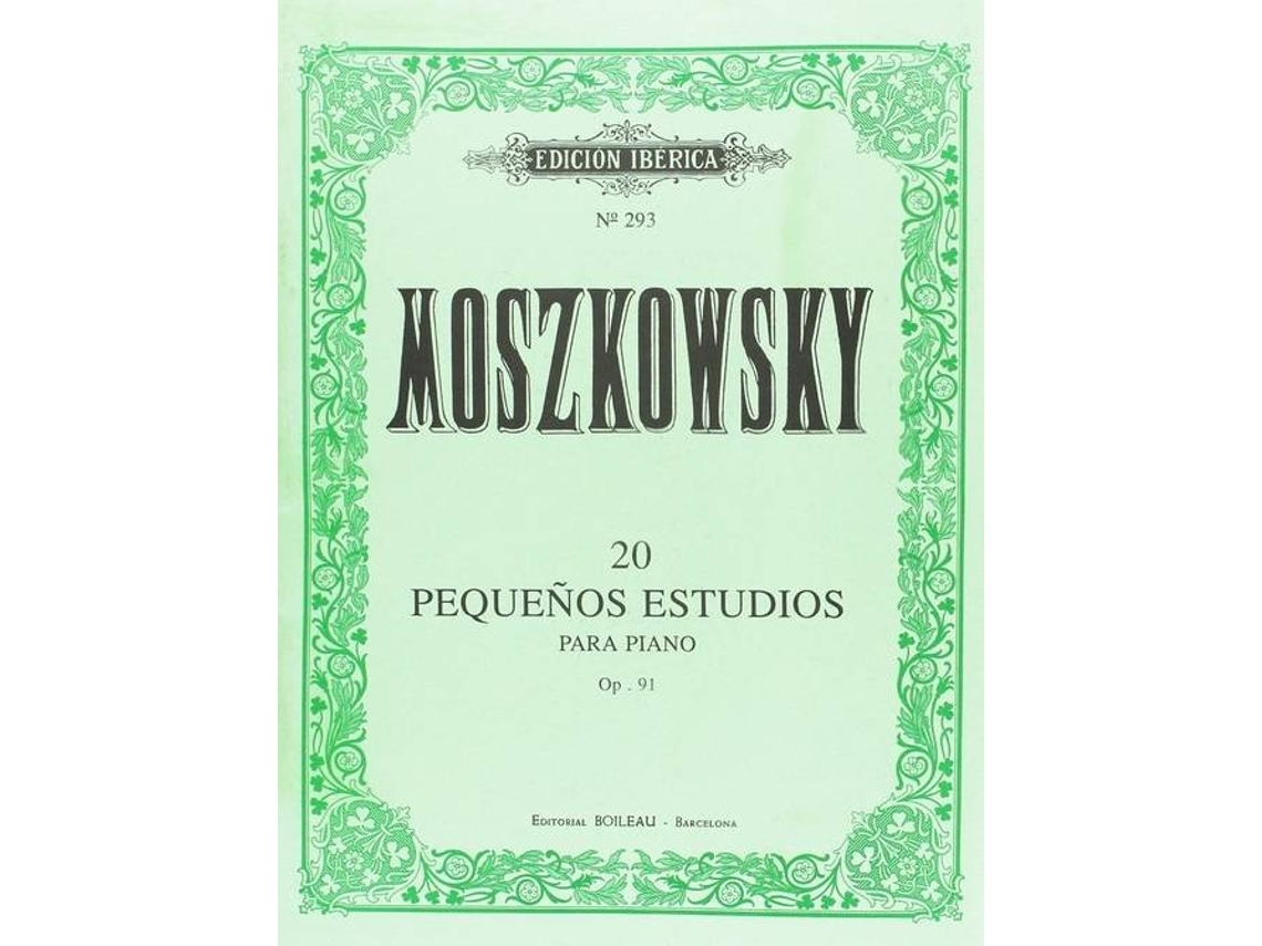 Livro 20 Pequeños Estudios Op.91 de Moritz Moszkowski (Espanhol)