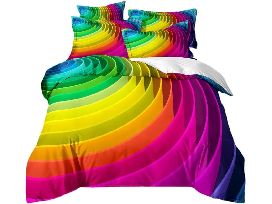 Capa de Edredom com e Fronha em Microfibra 240x260 Cm