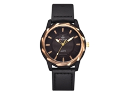 Reloj Cuarzo Analógico Para Hombre Con Correa De Cuero Pu Regalo De Lujo