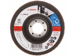 Disco de Lixa BOSCH em Lamelas X571 - Best para Metal D= 115 mm; G= 80 - Direito