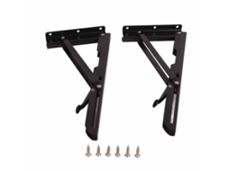 2 Piezas De Suporte De Prateleira Metal Folding Suspenso Na Parede Triangular Para Mesa E Trabalho