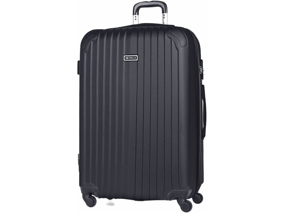 Mala de Viagem Grande  ITACA ABS Rígida Preto (76x49x30cm - 100 L)