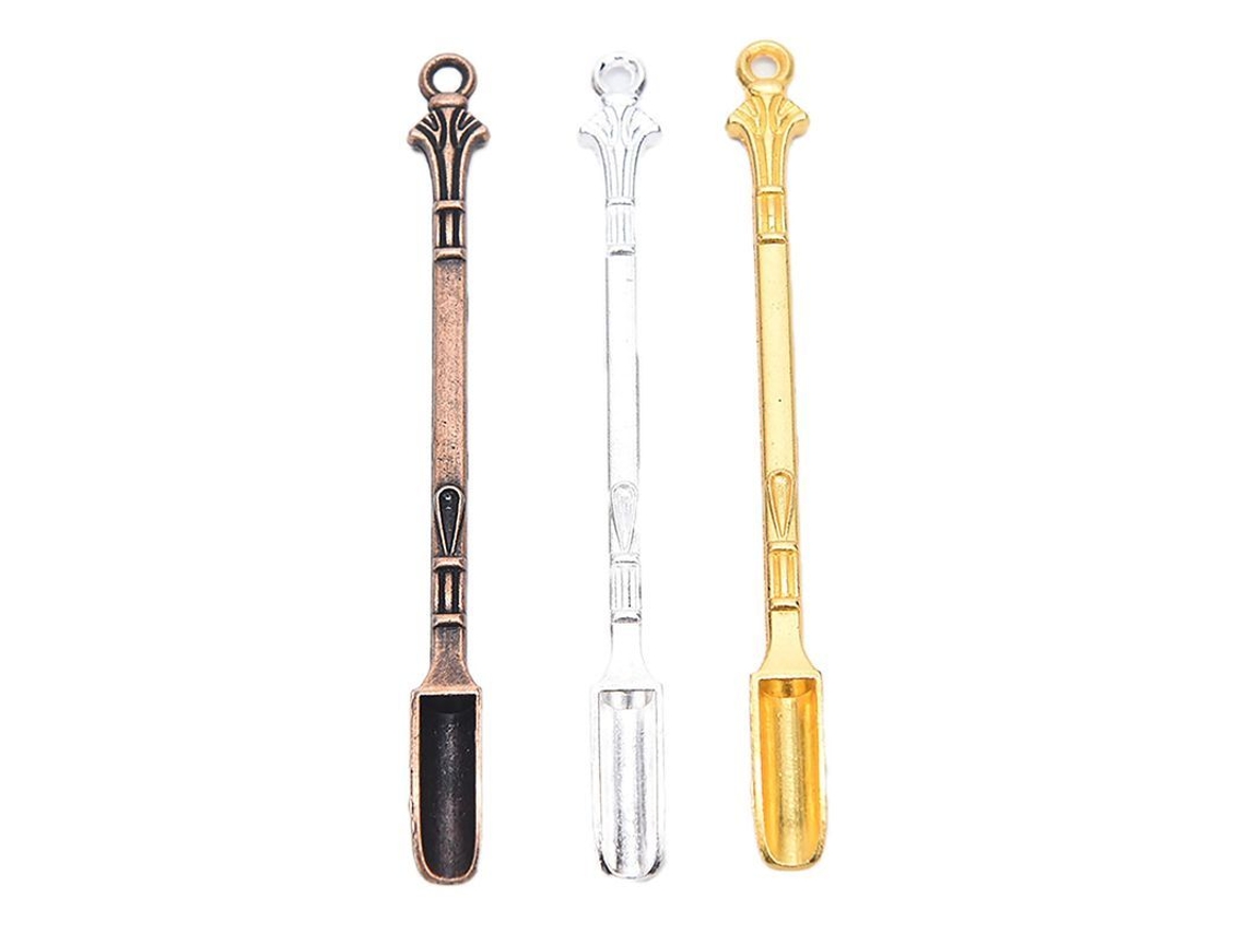 Sporks de aço inox Nova Line dourados 5 peças para salada e sorvete