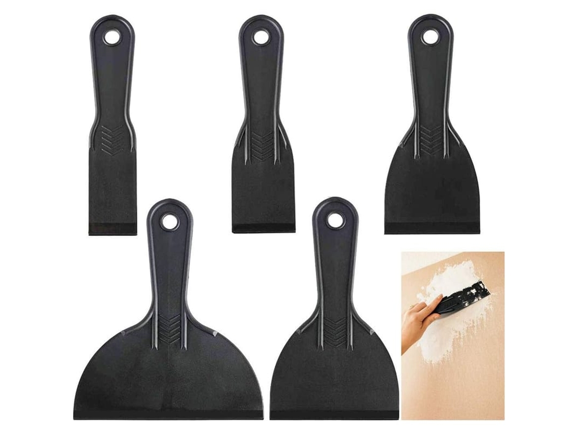 5 Lâminas De Massa, Ferramenta Flexível, Lâmina De Plástico Para Decalques, Papel De Parede, Cozinha E Carro (1.5/2/3/4/6polegadas)
