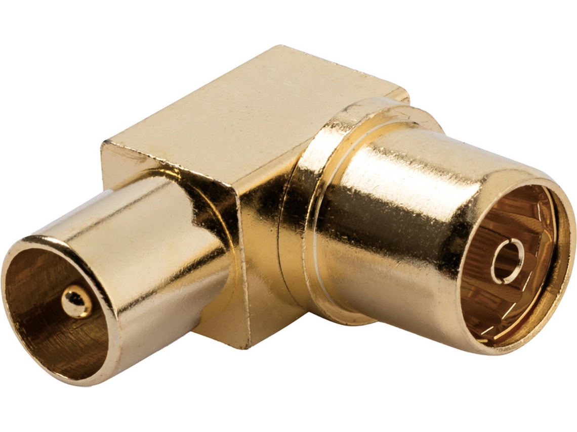 Adaptador VIVANCO Coaxial 90º F-M 