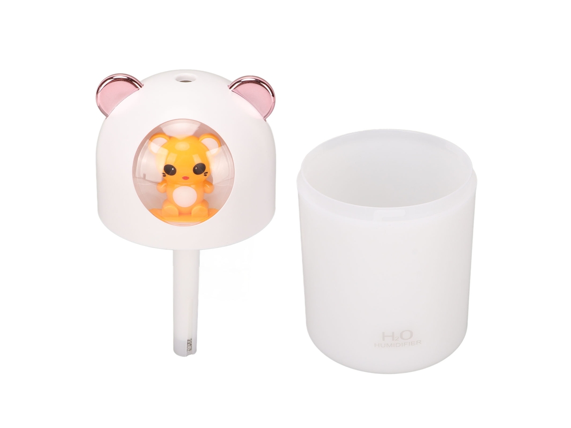 Umidificador Usb Portátil Mini 280ml 2 Modos Luzes Noturnas