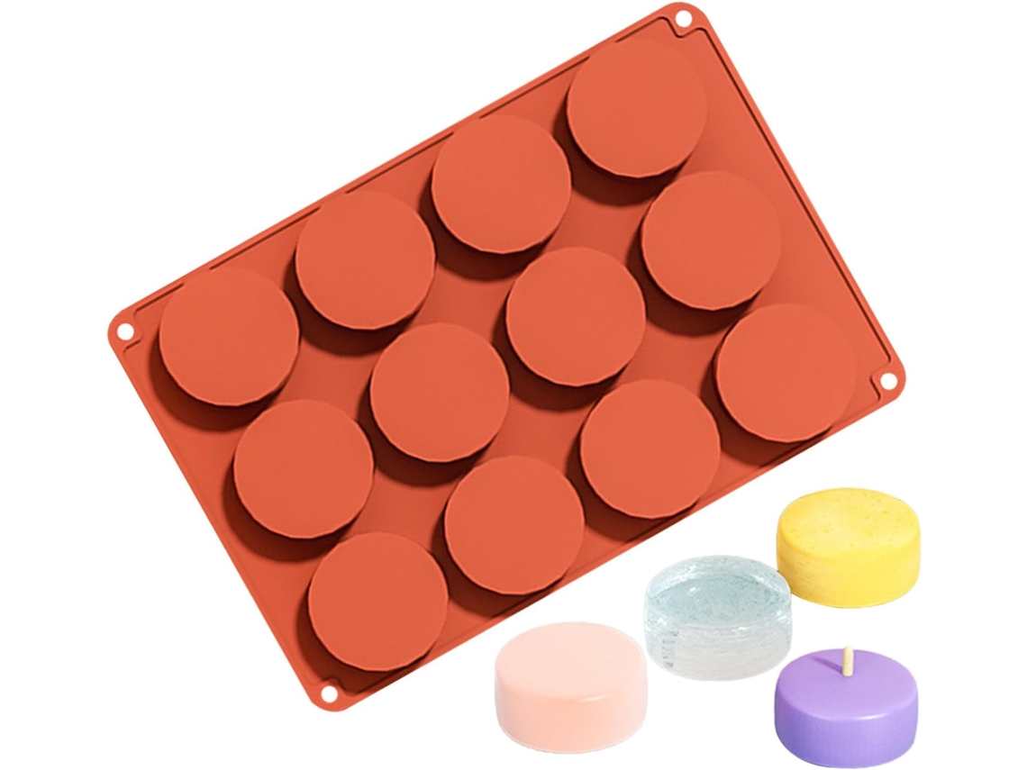 Forma De Silicone Benty Com 12 Cavidades Bolos | Forma Chocolate