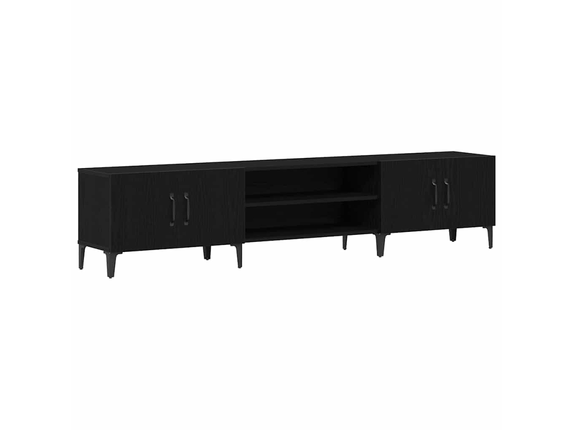 Gabinete para Tv Carvalho Preto 180 X 31,5 X 40 Cm MAISON EXCLUSIVE