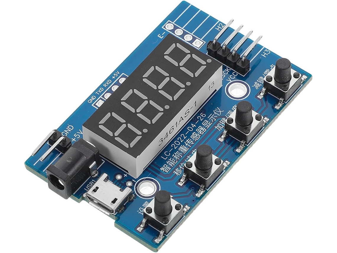 Célula De Carga Digital Portátil Hx711 De 24 Bits Com Display Eletrônico Preciso