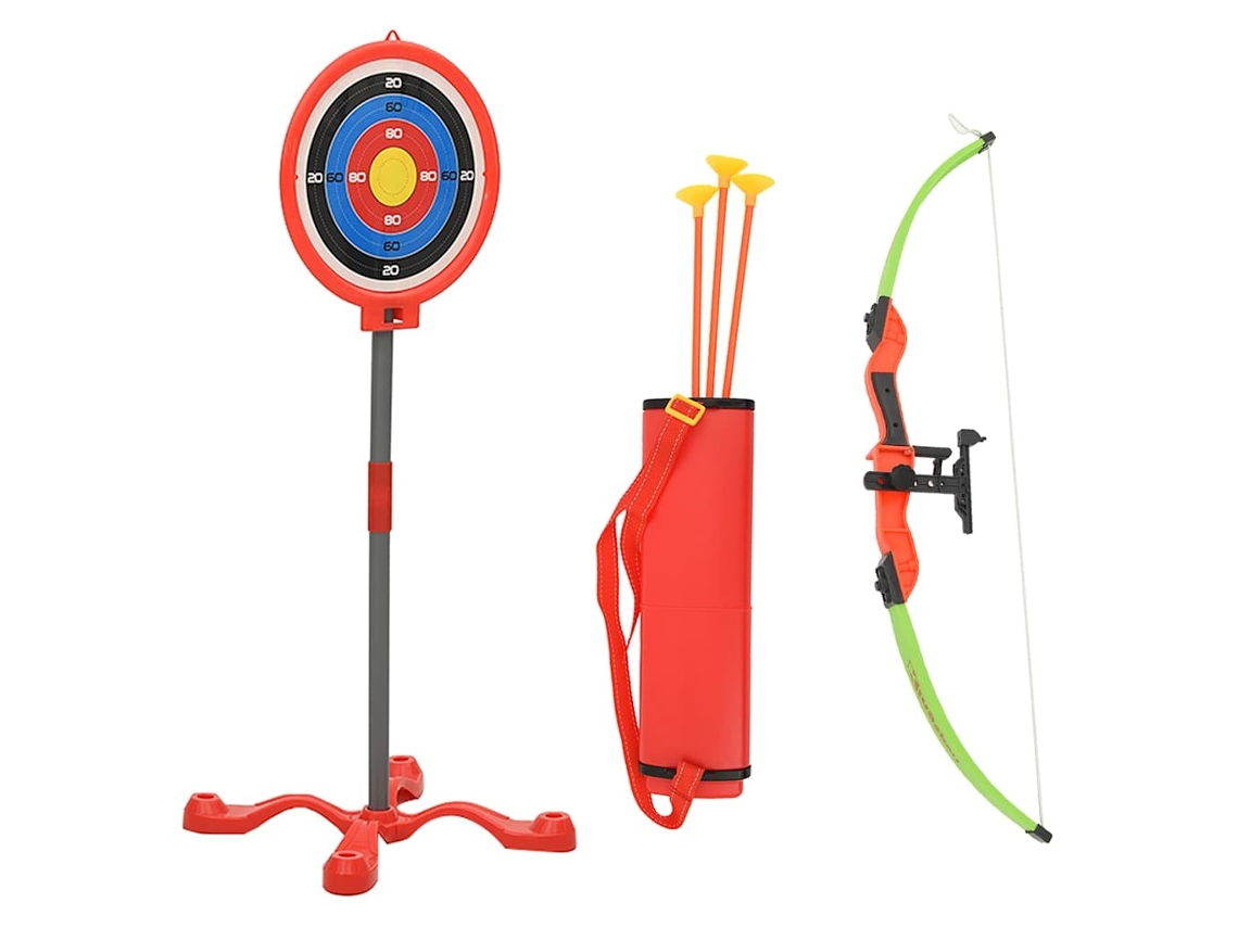 Conjunto tiro com arco de criança VIDAXL Multicolor Plástico