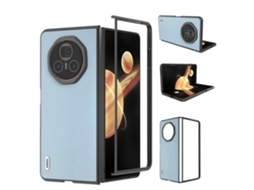 Capa De Couro Elegante Com Bordas Pretas Abeel Para Honor Magic V3