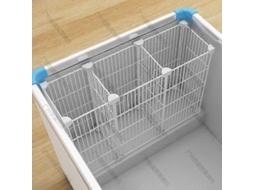 Organizador De Freezer Chest Com Divisórias De Ferro Branco Para Espaço Máximo E Acesso Fácil Branco