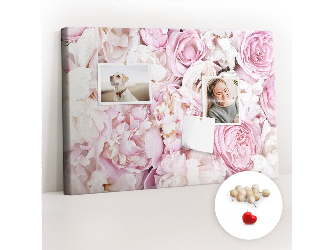 Lousa De Cortiça Flores Decorativas Para O Quarto Das Crianças Espelharte (60x40 Cm)