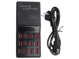 Aetheria carregador Rápido Usb Hub 12 Portas para Celular e Tablet com Proteção Inteligente