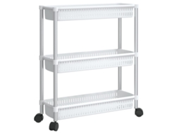 Storage Trolley, Storage Trolleys Vidaxl Branco Alumínio