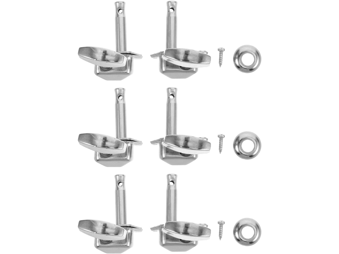 Tarraxas De Afinação Peg Silver Para Guitarra Folk E Violão