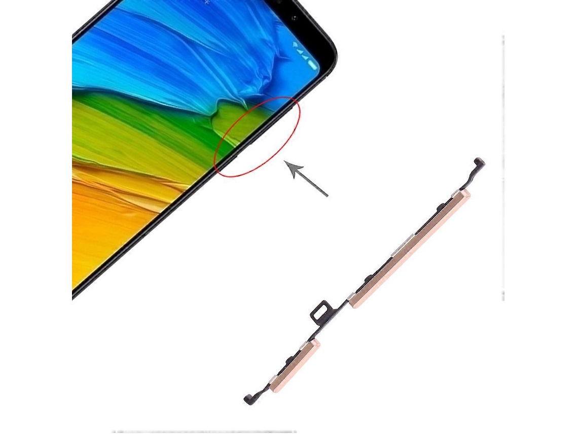 Botão Liga/desliga E Botão De Controle De Volume Para Xiaomi Redmi 5 Plus