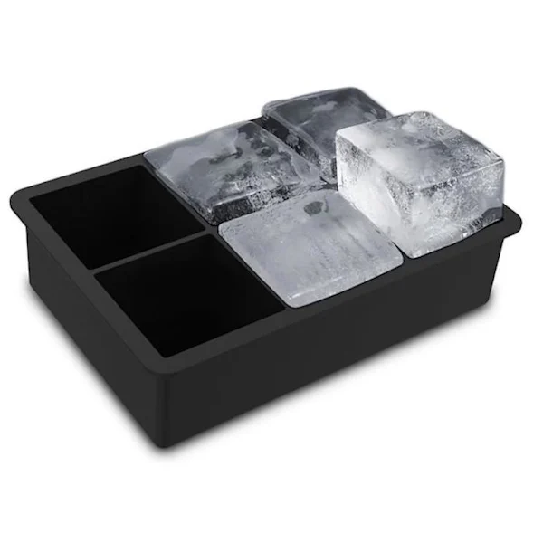 Formas Para Cubos De Gelo/chocolate/gelatina, Quadradas Grandes, Cubos De Gelo Extragrandes, Pretas
