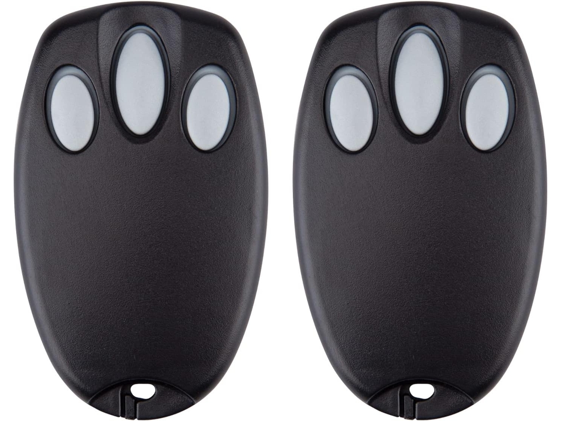 Pacote com 2 controles remotos para portas de garagem Chamberlain Liftmaster BRILVIBERA