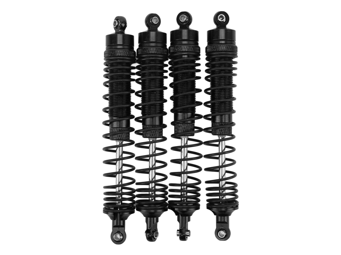 4pcs Amortecedores Dianteiros E Traseiros De Alumínio Para Rc Losi 1/8 Preto Conjunto De Amortecedores Rc