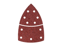 Wolfcraft 1811000 - 10 folhas abrasivas aderentes 180