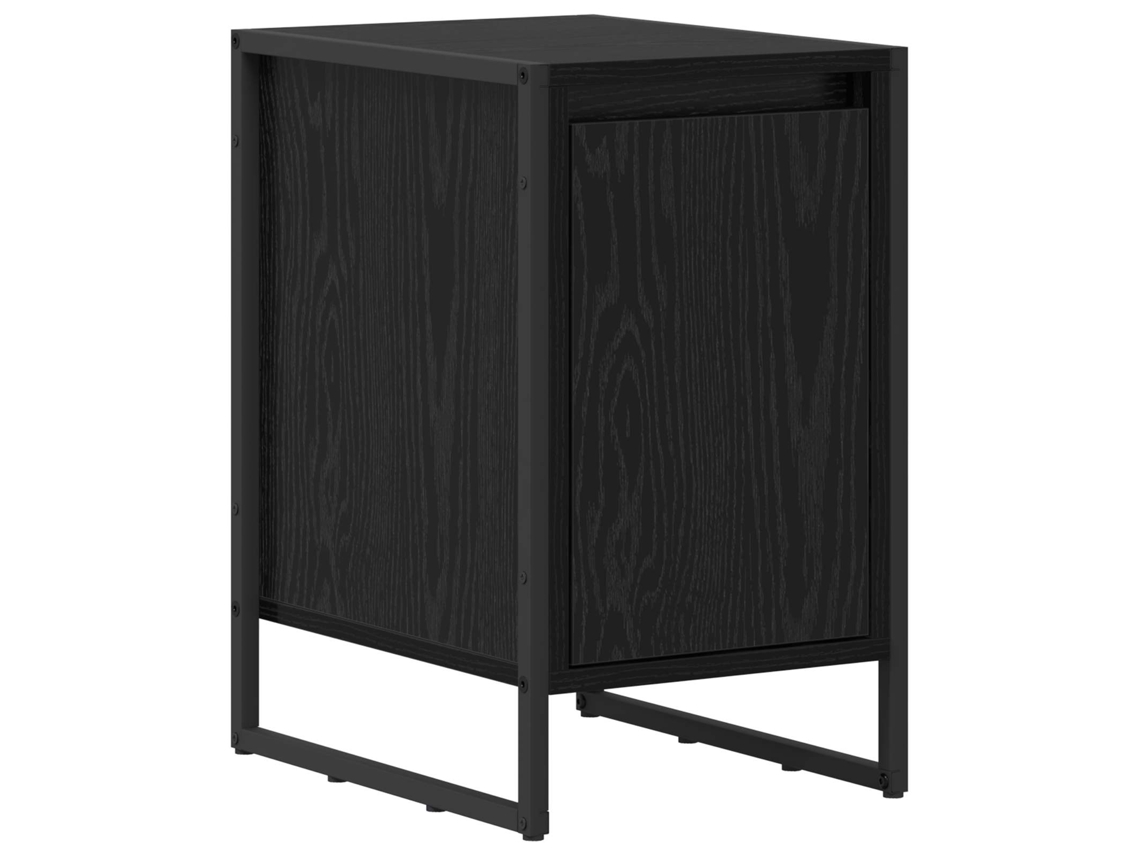 Mesa de cabeceira Carvalho Preto 39,5 X 30 X 50 Cm MAISON EXCLUSIVE